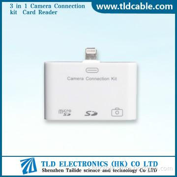 3 in 1 Camera Connection kit Card Reader for iPad